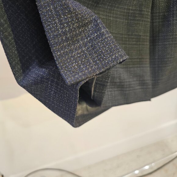Zara Man 2-Pc Blue Gingham Suit - Picture 4 of 7